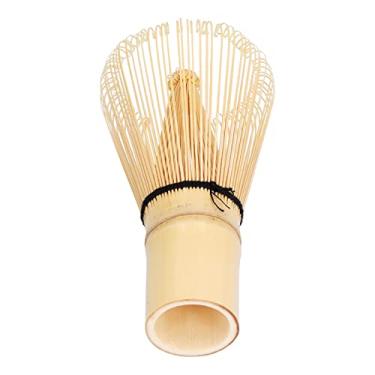 Imagem de Zhjvihx Batedor de Bambu, Batedor Matcha Tradicional Profissional para Fazer chá Matcha (Amarelo claro)