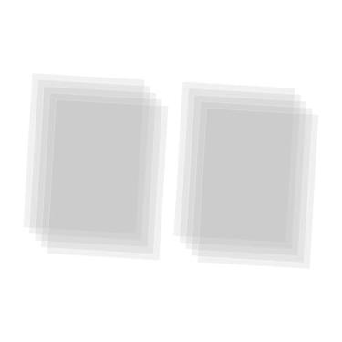 Imagem de KiBcsLic 10x Folhas de Acetato Transparente Modelos Práticos Portáteis Fáceis de Usar para Estênceis de Quilting Folhas de Estêncil para Decoração Álbum de