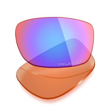 Imagem de Mryok Lentes de reposição polarizadas Plus para óculos Oakley Crosslink OX8027 53 mm, HD Polarized, proteção UV, resistente a impactos e ajuste perfeito - Rosa cobalto