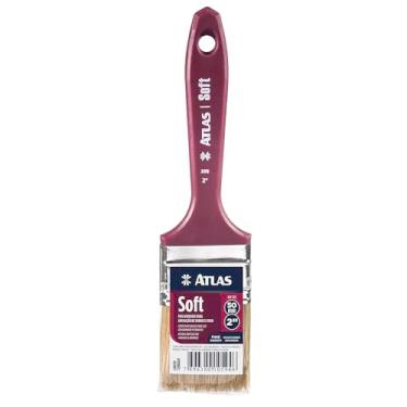 Imagem de Atlas - Trincha Médica para Pintura com Cerdas Brancas, 100% Naturais, Extra-macia de 2 Polegadas