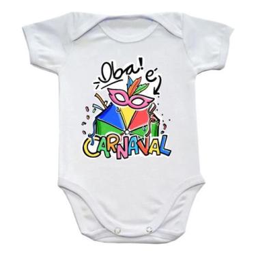 Imagem de Body Bebê com Frases: Oba É Carnaval, Carnaval Nordestino - Vem Bebê, 