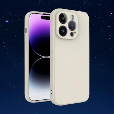 Imagem de Capa protetora de TPU fina e leve e macia com recursos à prova de choque e resistente a arranhões para smartphones (branco, iPhone15Pro)