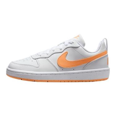 Imagem de Nike Tênis infantil Court Borough Low Recraft (DV5456-119, branco/branco/creme pêssego), branco/branco/creme pêssego, 18