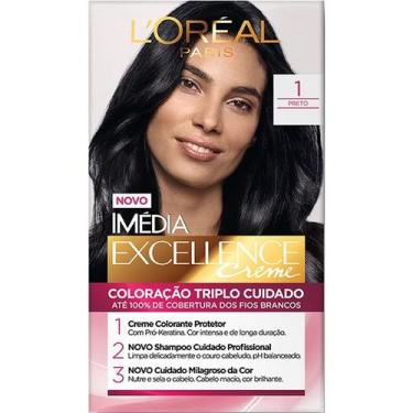 Imagem de Tintura Imedia Coloração Creme Preto 1.0 - Imédia