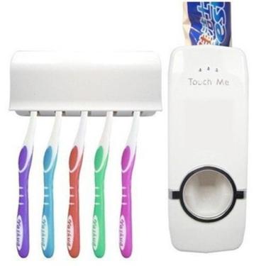 Imagem de Dispenser Automático Pasta De Dente E Suporte De Escovas