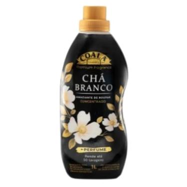 Imagem de Coala Chá Branco Orquídea Negra Amaciante De Roupas Concentrado 1L Fórmula Premium Perfume Duradouro Biodegradável Rende 50 Lavagens (Chá branco)