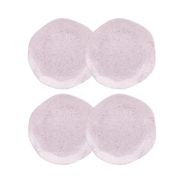 Imagem de Conjunto 4 Pratos de Sobremesa 21,5cm Ryo Pink Sand Porcelana Oxford