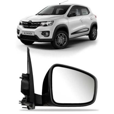 Imagem de Retrovisor C/ Controle E Capa Texturizada Kwid 2017 A 2023 - SP ACESSÓ