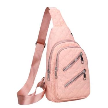 Imagem de Bolsa transversal transversal para homens e mulheres pequena mochila pochete casual para caminhadas, viagens, trabalho, esportes, deslocamento