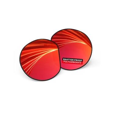 Imagem de iLikeo Lentes de reposição de policarbonato PRO+ para óculos de sol Oakley Meta HSTN OW8002 51 mm, Pro+ Fire Red - Espelhado polarizado, For Meta HSTN OW8002 51mm Frame