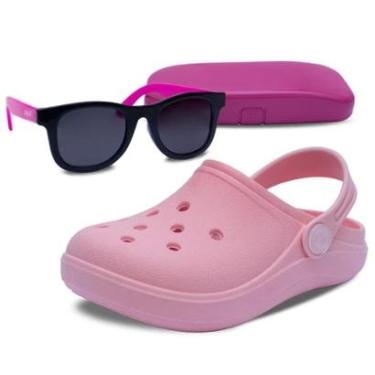 Imagem de Kit Infantil Pópidi Sandália Babuche Moda + Óculos Menina-Feminino
