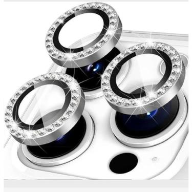 Imagem de Kit de Proteção para Lentes Brilho Strass de Celular  Compatível com i