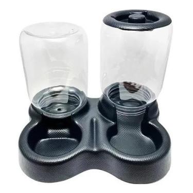 Imagem de Comedouro e Bebedouro Duplo Automático para Cães e Gatos – 3L Água + 1,5Kg Ração | Sistema Inteligente de Reabastecimento