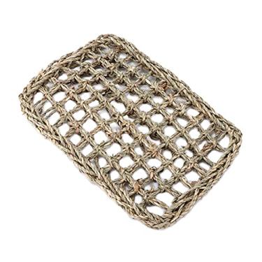 Imagem de Acouto Tapete de Brinquedo para Mastigar Ervas Marinhas Tecido para Animais de Estimação Pequenos - Coelho, Chinchila, Atividade de Hamster e Tapete de Brincar - Seguro, Material