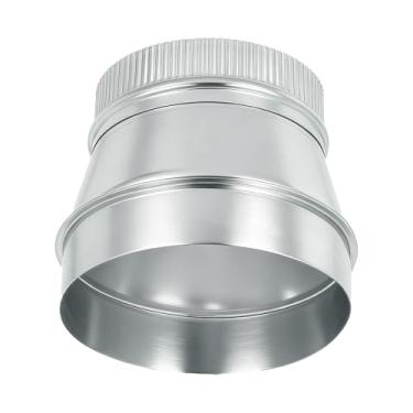 Imagem de ZOWZEA Redutor de duto de 17,8 cm a 15,2 cm redutor de duto de ar aumentador de adaptador de duto de ar ou redutor de tubo de metal redondo para sistemas de ventilação de banheiro e cozinha