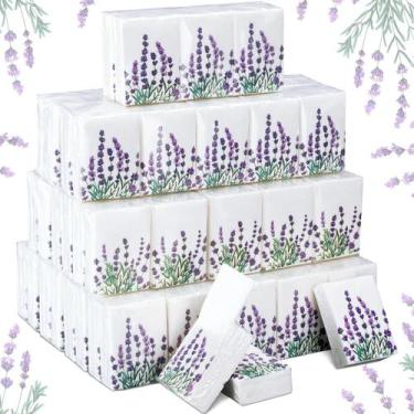 Imagem de Lenços de bolso Therwen 1000 folhas, 3 camadas, tamanho de viagem, pac