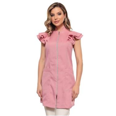 Imagem de Jaleco Feminino Manga Curta Valentina Nude - Gardenia Jalecos, P