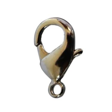 Imagem de Fecho Lagosta 18 mm Niquelado – Pacote com 10 peças – Aviamentos para Bolsas, Artesanato e Bijuterias