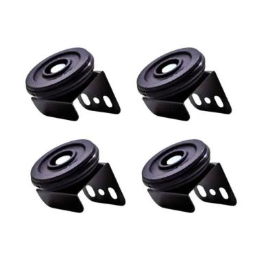 Imagem de 04 Roldana Guia Superior Porta E Janela De Correr Aço 45Mm