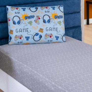 Imagem de Jogo De Cama Lençol Carrosel Solteiro 02 Peças Infantil Estampado Divertido - Game