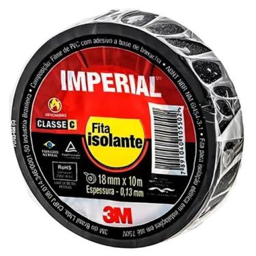 Imagem de Fita Isolante Preta Imperial 3m 18mm X 10m