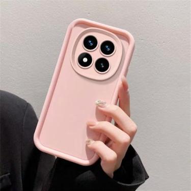 Imagem de Capa de silicone com lente de câmera de cor sólida para Xiaomi Redmi Note 14 Pro Plus 4G 5G Funda, capa traseira, rosa, para Redmi 14C