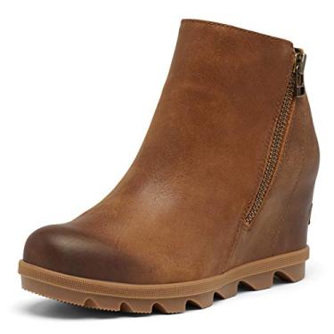 Imagem de Sorel Bota feminina Joan of Arctic Wedge II com zíper, Marrom de veludo, 39