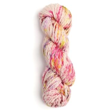 Imagem de 100% lã de alpaca para bebê, 100 g, peso volumoso, tingido à mão, feito no Peru - Celestial macio e perfeito para tricô e crochê (flor de confetes, volumoso tingido à mão - 100 g de lenço)