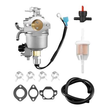Imagem de Carburador gerador adequado para Cummins Onan KY Series QG 4000 4KYFA-6747P Substitua 146-0881 1460881, com juntas de válvula de desligamento de combustível, acessórios de linha de filtro