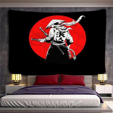 Imagem de Tapeçaria para pendurar na parede Samurai Japanese Warrior 150x130cm