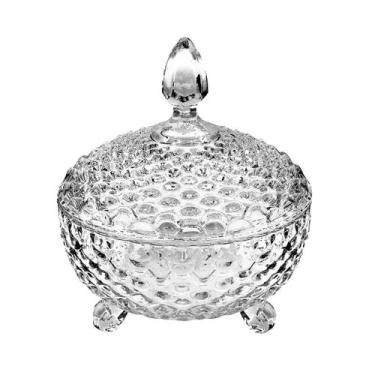 Imagem de Bomboniere De Vidro Com Tampa 16X18Cm - Yesink