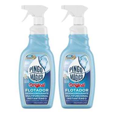 Imagem de Pingo Magico, Kit com 2 Limpadores Multiuso Flotador Original, Líquido Desengordurante Instantâneo para Vidros, 1l