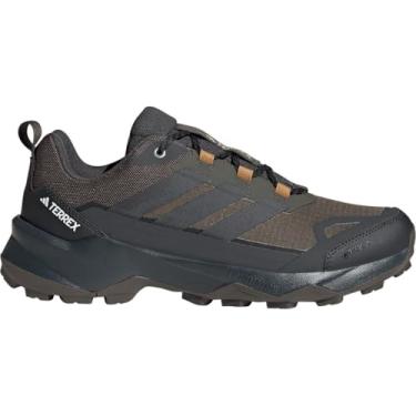 Imagem de adidas Tênis de caminhada masculino Terrex Skychaser Ax5 Gore-tex, Sombra verde-oliva/carbono/bronze estratos, 43