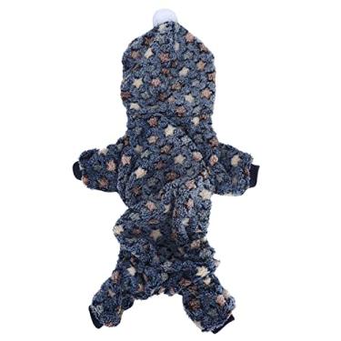 Imagem de Casaco de inverno para cães, roupas para meninos e cães, moletom com capuz, roupas de outono e inverno para animais de estimação, roupa de pijama quente para meninas, meninos, gatos, animais pequenos