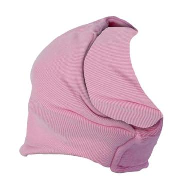 Imagem de Baoblaze Touca calmante para cães, macia, e confortável, com capuz para as orelhas, ideal para banho, secagem e proteção contra raios, Rosa