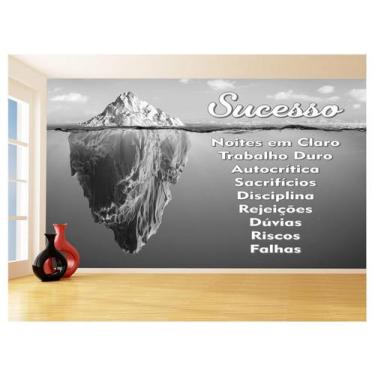 Imagem de Papel De Parede 3D Arte Iceberg Do Sucesso Água 3,5M Tra50 - Você Deco