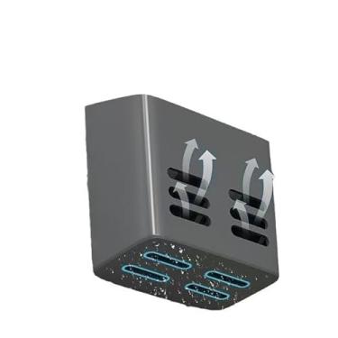 Imagem de Prateleira adesiva para banheiro sem perfuração – Suporte de chuveiro montado na parede com orifícios de drenagem para produtos de higiene pessoal/cosméticos