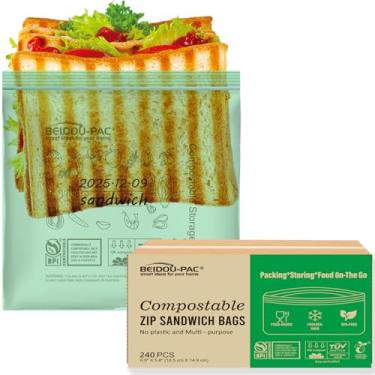 Imagem de BEIDOU-PAC Sacos de armazenamento de alimentos tamanho sanduíche -240