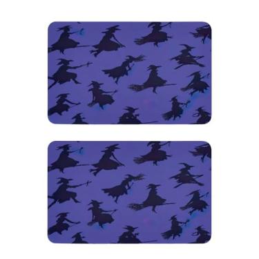 Imagem de Blueangle Conjunto de 2 ímãs de geladeira de vassoura de Halloween - Ímãs decorativos engraçados de geladeira de cozinha - Seguro para lava-louças e decoração magnética durável (227)