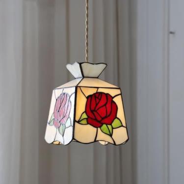 Imagem de Lustre retrô de latão para lofts antigos e iluminação de cabeceira vintage, perfeito para restaurantes em antigos armazéns e pousadas litorâneas (U)