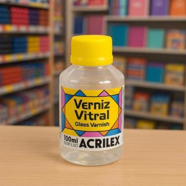 Imagem de Verniz Vitral Incolor Clareador Brilhante 100ml Acrilex