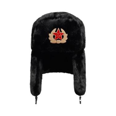 Imagem de Chapéu Bomber Unissex De Inverno Com Protetor De Orelha, Estrela, Quen