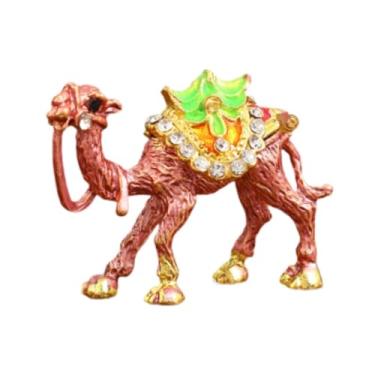 Imagem de Vaveren Porta-joias em formato de, organizador para anéis e brincos, porta-objetos de metal para decoração de casa, Vermelho Brilhante