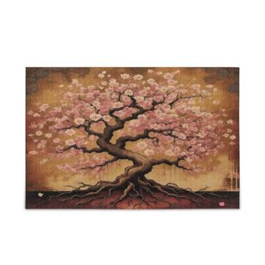 Imagem de WELLDAY Quebra-cabeça árvore de fantasia flor de cerejeira 1000 peças grande jogo de arte para adultos adolescentes