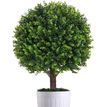 Imagem de Arbustos Artificiais | Arbusto Resistente às Intempéries,Árvores Topiaria Falsas Plantas Artificiais,Para Jardim Caminho Passeio Paisagismo Interior Decoração Casa Escritório Hotel