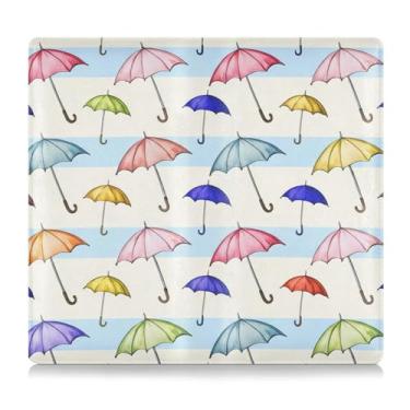 Imagem de CEBUGI Guarda-chuvas aquarela, porta-luvas, porta-luvas, porta-luvas, organizador de documentos, 12,5 cm x 24 cm