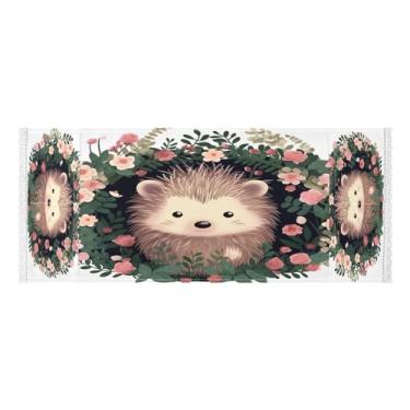 Imagem de Wassud Lindas capas de lavadora e secadora de ouriço, protetor de lavadora com sacos de armazenamento, capa de geladeira à prova de poeira com bolsos para lavanderia doméstica, cozinha, 120 x 55 cm