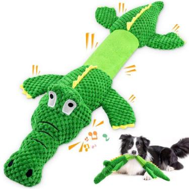 Imagem de Brinquedos para cães WOWBALA Squeaky Plush Chew para cães grandes de 6