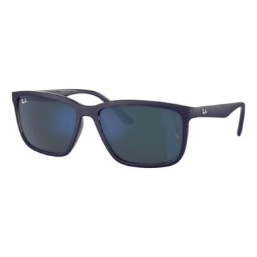 Imagem de Óculos de Sol Ray-Ban 0RB4384L 671425 Tam 60 / Azul Escuro - Lentes Cinza Espelhado