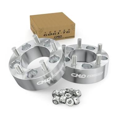 Imagem de Customadeonly Espaçadores de roda 5 x 5,5 (5 x 139,7) 3 polegadas (2 peças) – furo centralizado de 108 mm – pinos 9/40.6 cm – Compatível com caminhões Ram – Espaçadores de alumínio forjado de 75 mm